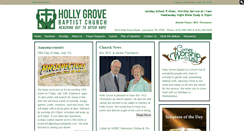 Desktop Screenshot of hollygrovebaptist.com
