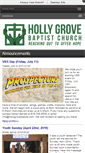 Mobile Screenshot of hollygrovebaptist.com