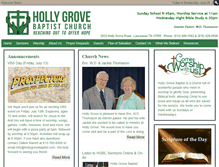 Tablet Screenshot of hollygrovebaptist.com